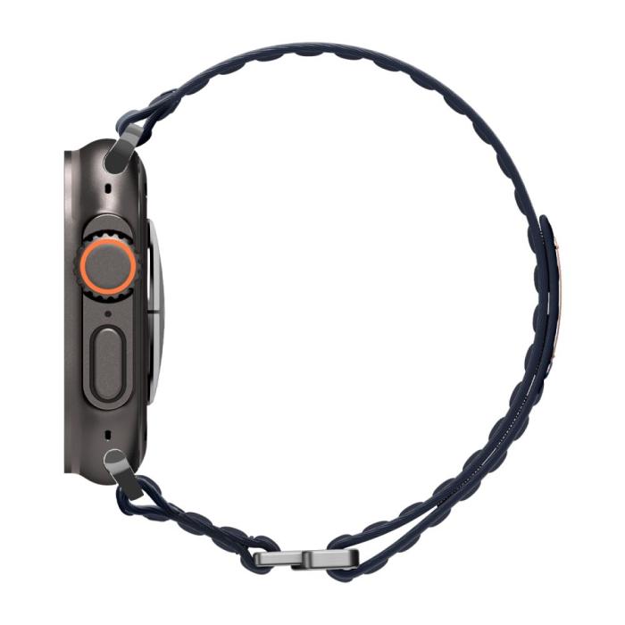 Bild 3, Spigen Apple Watch 42/44/45/46/49 mm Klockarmband Navy
