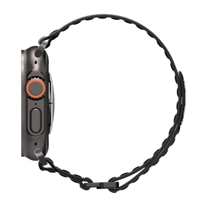 Bild 3, Spigen Apple Watch 42/44/45/46/49 mm Klockarmband Svart