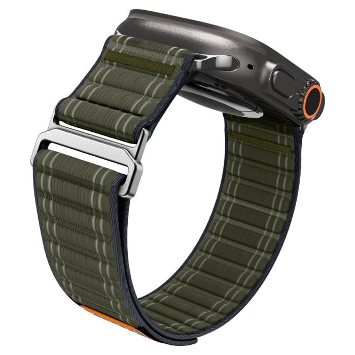 Bild 6, Spigen Apple Watch 42/44/45/46/49 mm Klockarmband Grön
