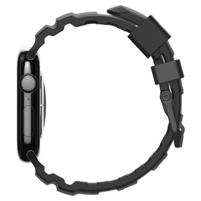 Bild 3, Spigen Apple Watch 42/44/45/46/49 mm Klockarmband Svart