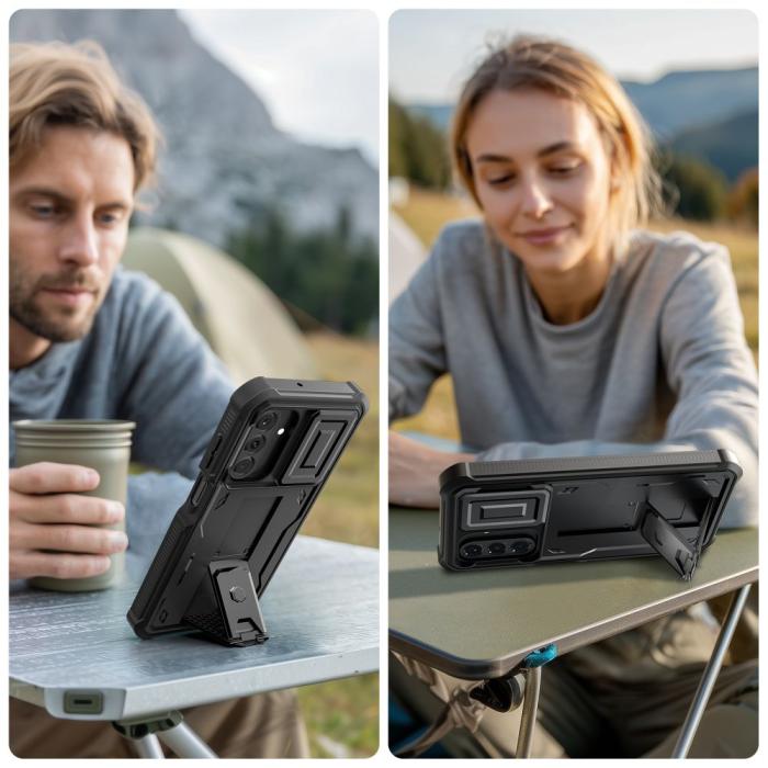 Bild 3, Tech-Protect Samsung Galaxy A17 Skal Kevlar Cam+ Svart