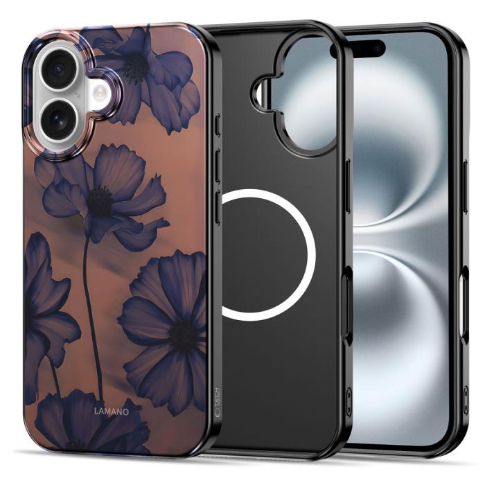 Bild 2, Tech-Protect iPhone 16 Skal MagSafe Lamano Velvet Night