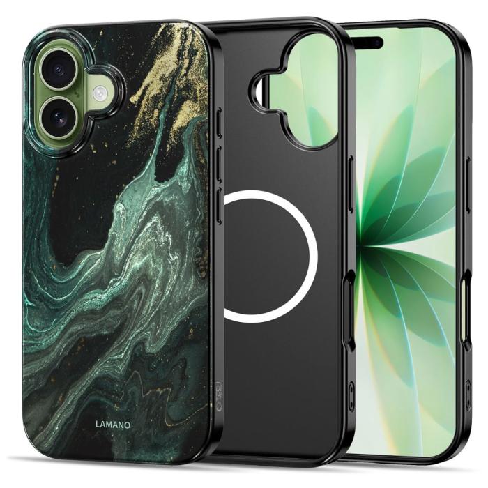 Bild 2, Tech-Protect iPhone 17 Skal MagSafe Lamano Verde Aura