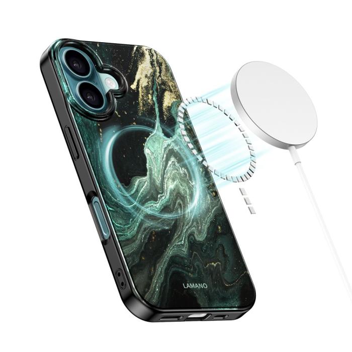 Bild 4, Tech-Protect iPhone 16 Skal MagSafe Lamano Verde Aura