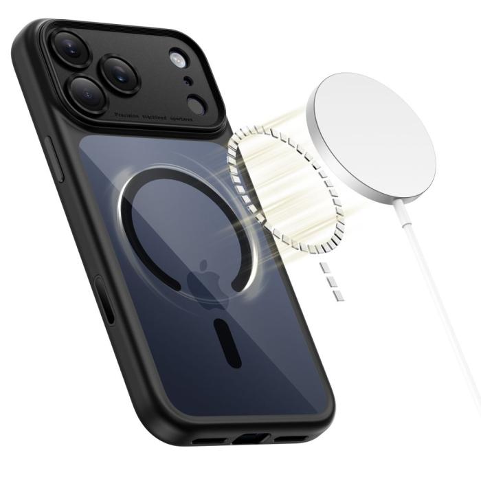 Bild 3, Tech-Protect iPhone 17 Pro Skal MagSafe MagPeak Svart/Transparent
