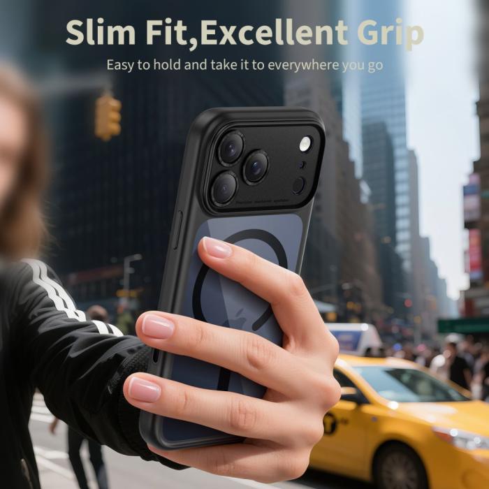 Bild 5, Tech-Protect iPhone 17 Pro Skal MagSafe MagPeak Svart/Transparent