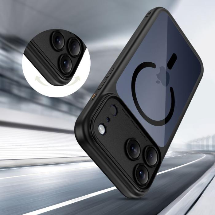 Bild 6, Tech-Protect iPhone 17 Pro Skal MagSafe MagPeak Svart/Transparent