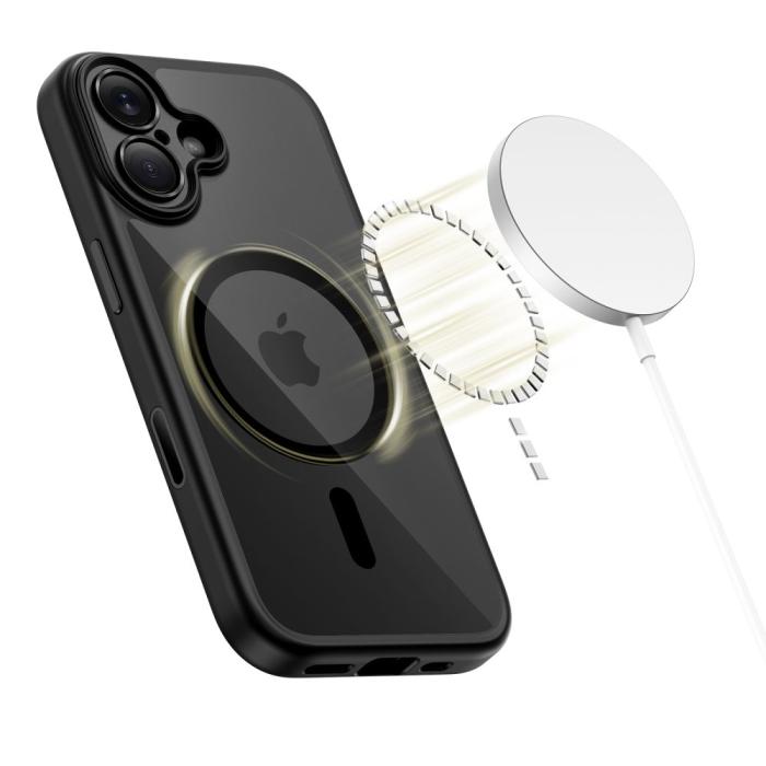 Bild 3, Tech-Protect iPhone 17 Skal MagSafe MagPeak Svart/Transparent