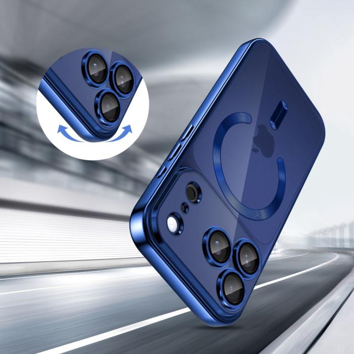 Bild 4, Tech-Protect iPhone 17 Pro Skal MagSafe MagFlex Deep Blue