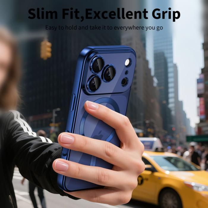 Bild 5, Tech-Protect iPhone 17 Pro Skal MagSafe MagFlex Deep Blue