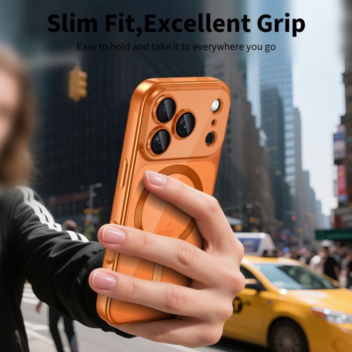 Bild 5, Tech-Protect iPhone 17 Pro Skal MagSafe MagFlex Cosmic Orange