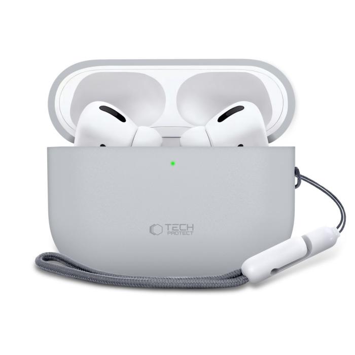Bild 2, Tech-Protect AirPods Pro 3 Skal Silicone Crayon Grey