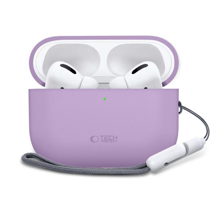 Bild 2, Tech-Protect AirPods Pro 3 Skal Silicone Lavender