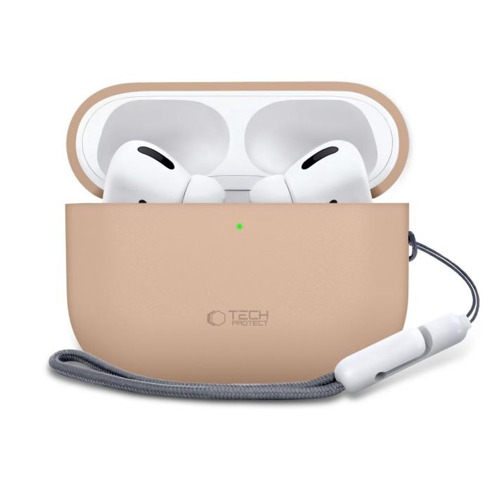 Bild 2, Tech-Protect AirPods Pro 3 Skal Silicone Caffe Latte