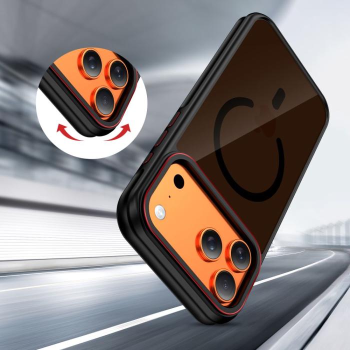 Bild 6, Tech-Protect iPhone 17 Pro Skal MagSafe MagHybrid Svart/Röd