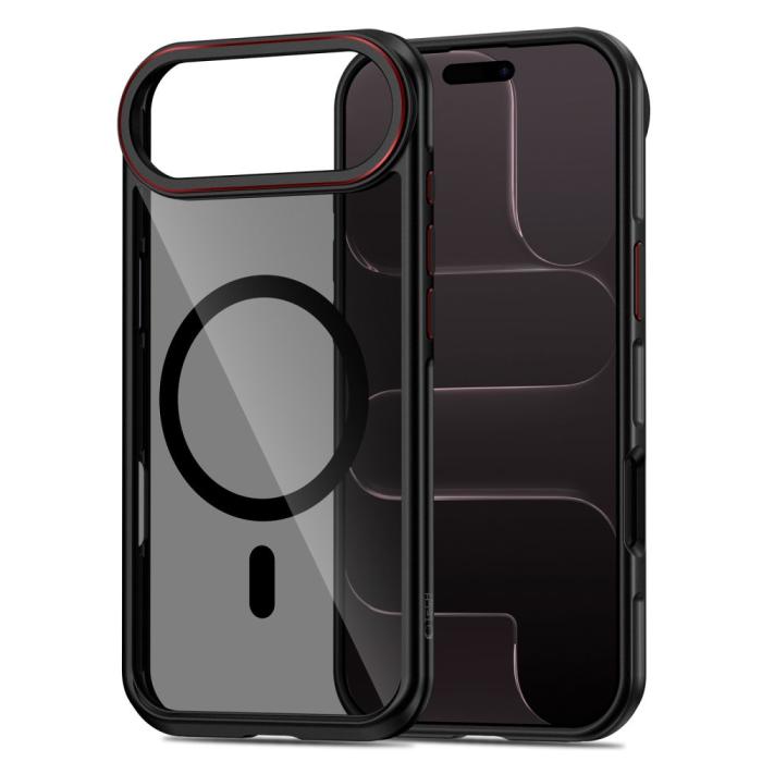 Bild 2, Tech-Protect iPhone Air Skal MagSafe MagHybrid Svart/Röd