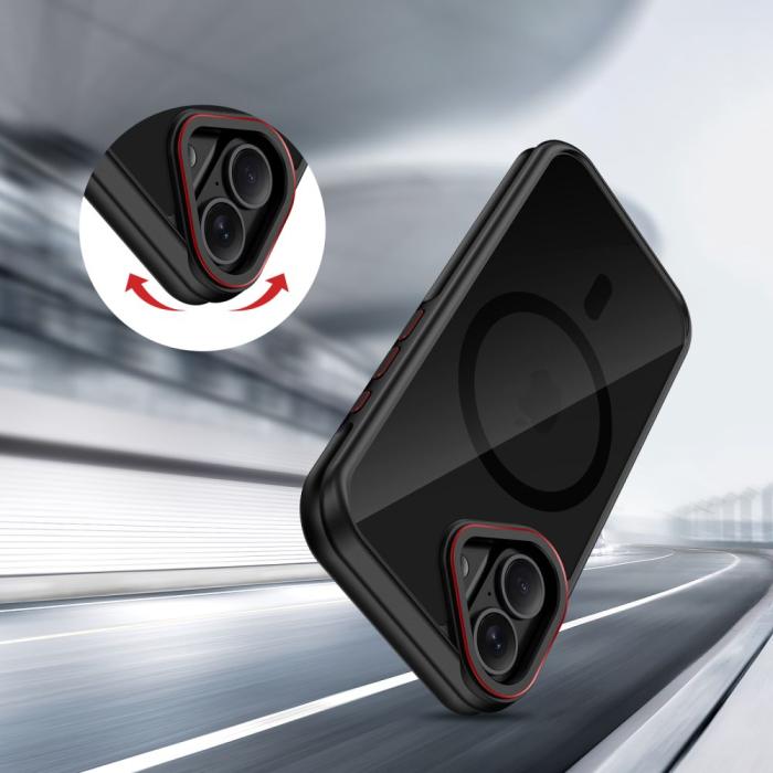 Bild 6, Tech-Protect iPhone 17 Skal MagSafe MagHybrid Svart/Röd