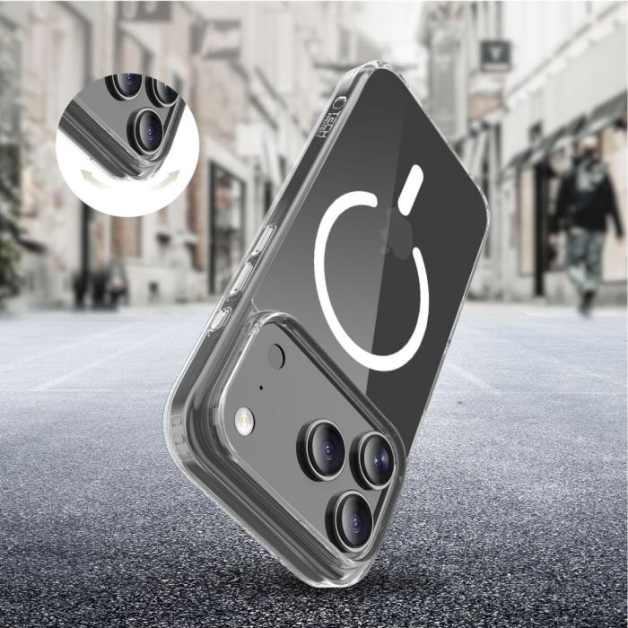 Bild 6, Tech-Protect iPhone 17 Pro Max Skal MagSafe FlexAir Hybrid Clear