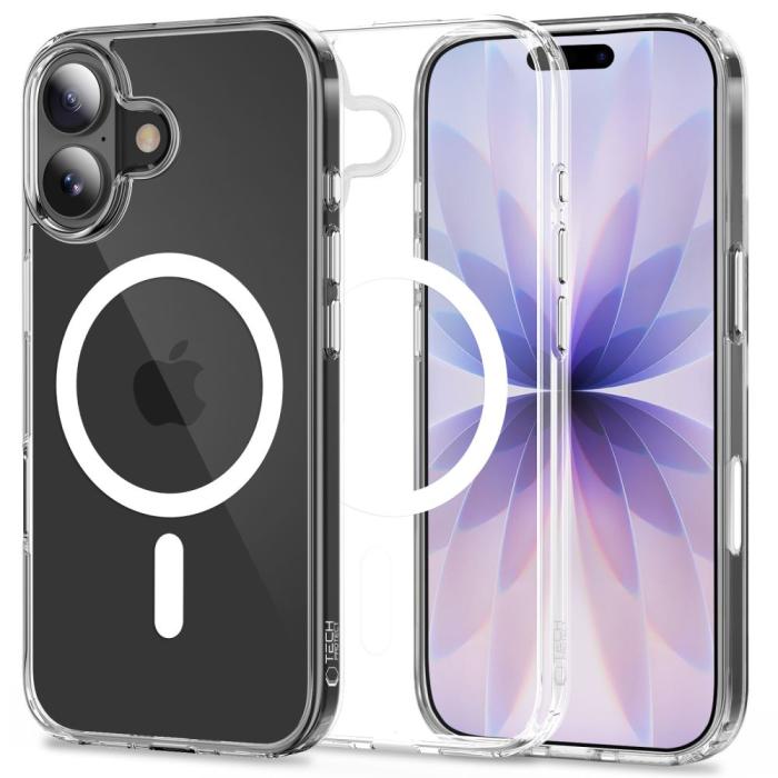 Bild 6, Tech-Protect iPhone 17 Skal MagSafe FlexAir Hybrid Clear