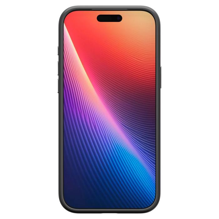 Bild 3, Spigen iPhone 17 Pro Skal MagSafe Enzo Aramid 'T' Svart/Silver