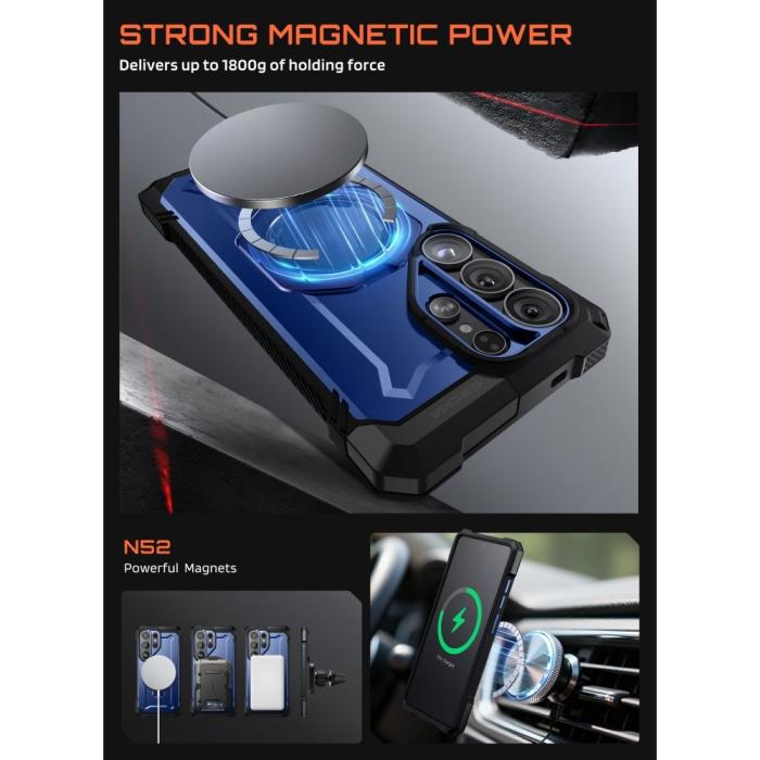 Bild 3, Supcase Galaxy S26 Ultra Skal MagSafe UB Grip Cobalt