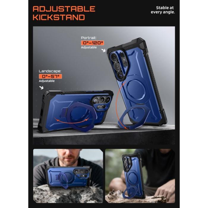 Bild 4, Supcase Galaxy S26 Ultra Skal MagSafe UB Grip Cobalt