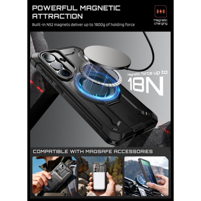 Bild 4, Supcase Galaxy S26 Skal 2-SET MagSafe Unicorn Beetle Pro Svart