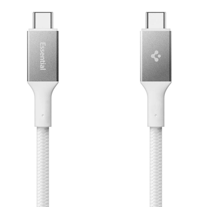 Bild 2, Spigen 1.5m 100W USB-C - USB-C Kabel Vit