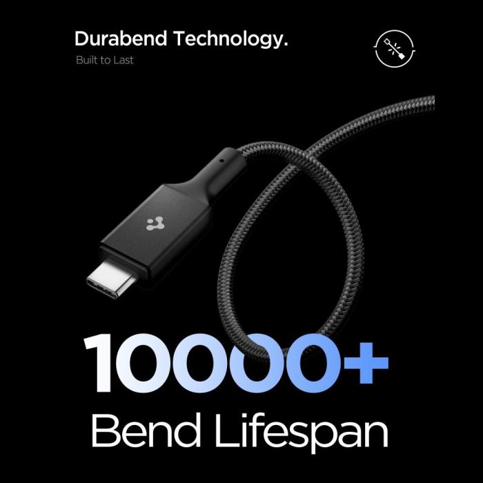 Bild 6, Spigen 1.5m 240W USB-C - USB-C Kabel Svart