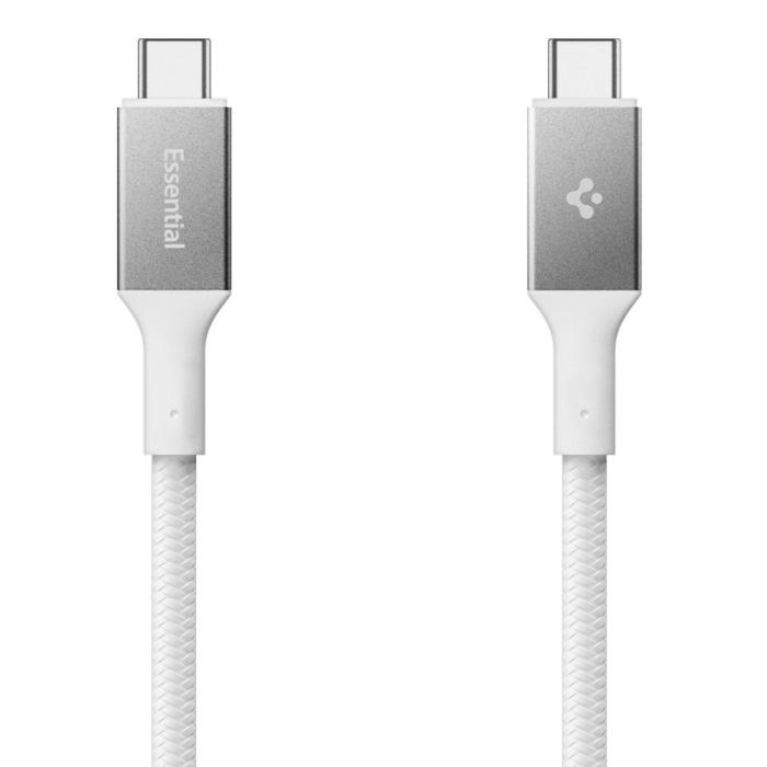 Bild 2, Spigen 1.5m 240W USB-C - USB-C Kabel Vit