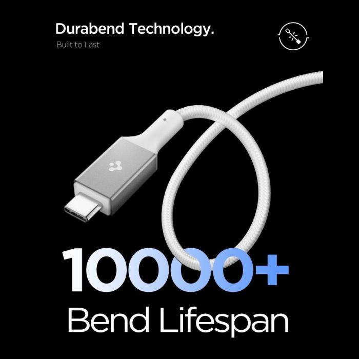 Bild 6, Spigen 1.5m 240W USB-C - USB-C Kabel Vit