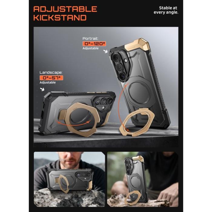 Bild 4, Supcase Samsung Galaxy S26 Skal MagSafe UB Grip Desert