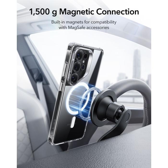 Bild 6, ESR Galaxy S26 Ultra Skal MagSafe Classic Hybrid Kickstand Transparent