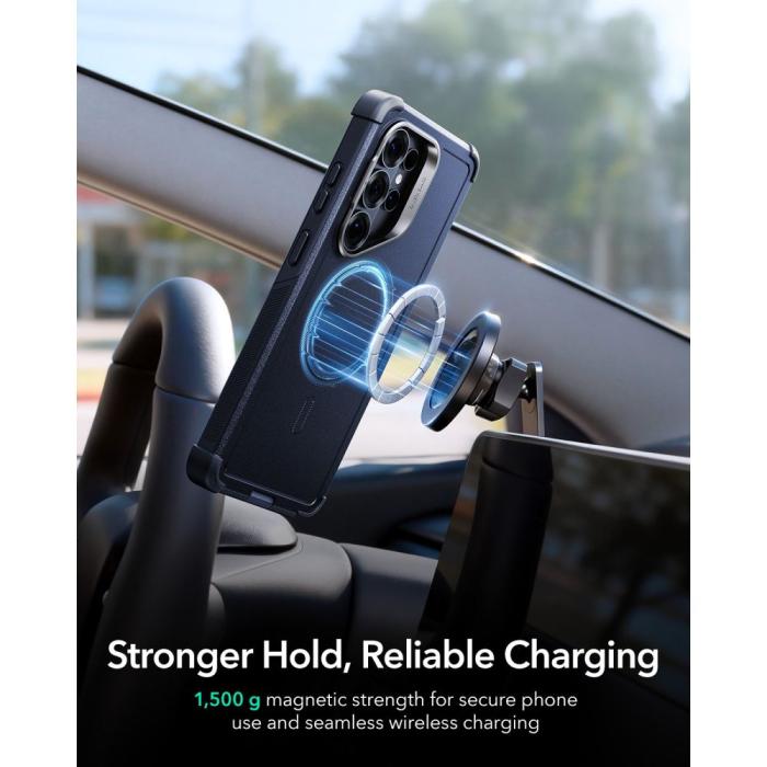 Bild 6, ESR Samsung Galaxy S26 Ultra Skal MagSafe CyberTough Kickstand Blå