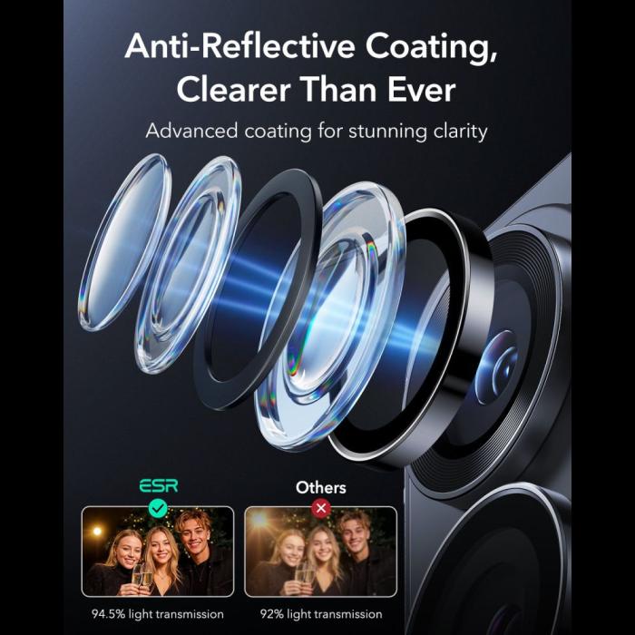 Bild 5, ESR Samsung Galaxy S26 Ultra Linsskydd Armorite Svart