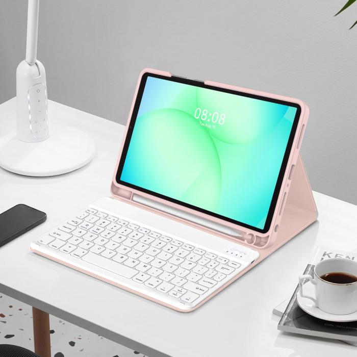 Bild 3, Tech-Protect Galaxy Tab A11 Plus/A9 Plus Fodral SC Tangentbord Rosa