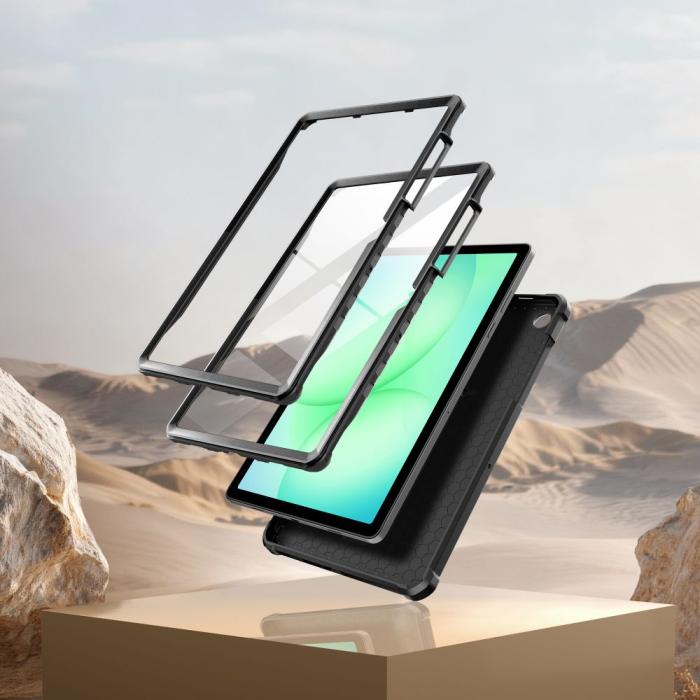 Bild 3, Tech-Protect Galaxy Tab A11 Plus/A9 Plus 2-SET Skal Kevlar Pro Svart