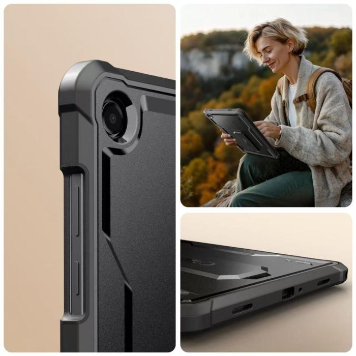 Bild 5, Tech-Protect Galaxy Tab A11 Plus/A9 Plus 2-SET Skal Kevlar Pro Svart