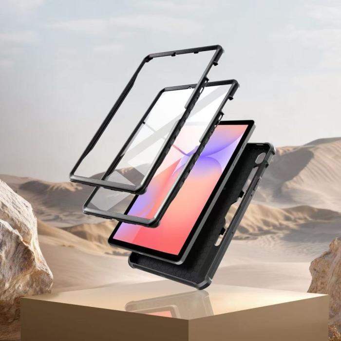 Bild 3, Tech-Protect Galaxy Tab S10 Lite/S10 FE/S9 2-SET Skal Kevlar Pro Svart