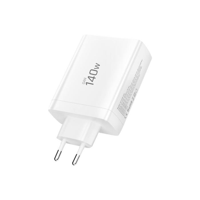 Bild 4, Tech-Protect 140W Väggladdare PD QC3.0 USB-C/USB-A Vit