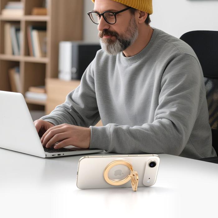 Bild 3, Tech-Protect Magnetisk MagSafe Ringhållare Lamano Guld