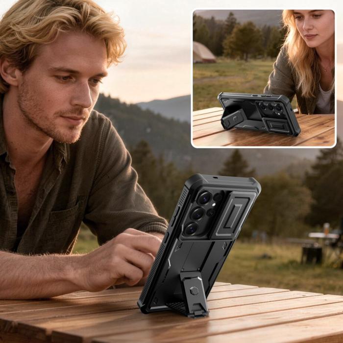 Bild 4, Tech-Protect Galaxy S26 Ultra 2-SET Skal Kevlar Cam+ Svart