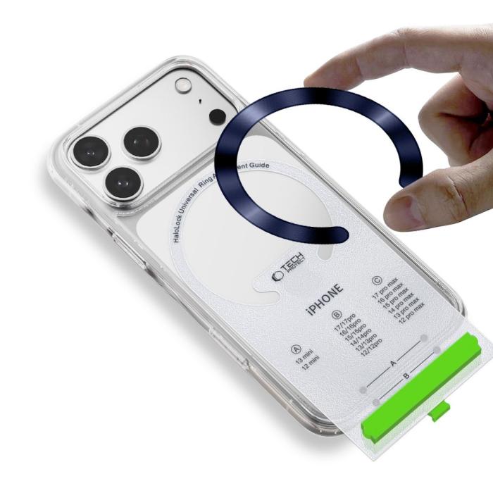 Bild 5, Tech-Protect 2-PACK Magnetisk MagSafe Ring Blå / Silver