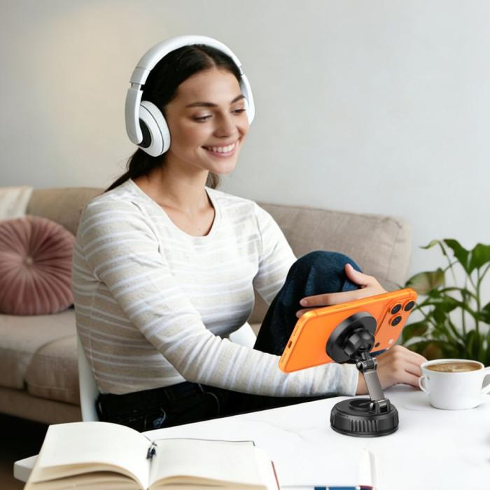 Bild 6, Tech-Protect 25W Qi2.2 Magnetisk MagSafe Billaddare Svart