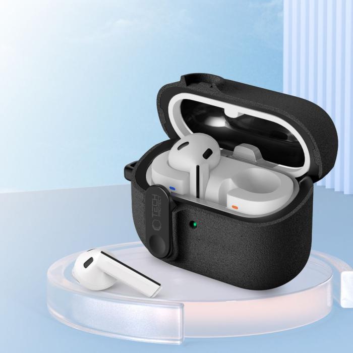 Bild 5, Tech-Protect Galaxy Buds 3/3 Pro/3 FE Skal Slim Hook Svart