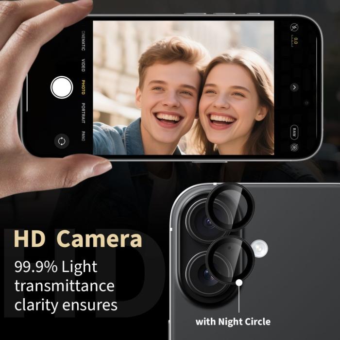 Bild 3, Tech-Protect Redmi Note 15 Pro/15 Pro Plus Linsskydd CamRing Fit+