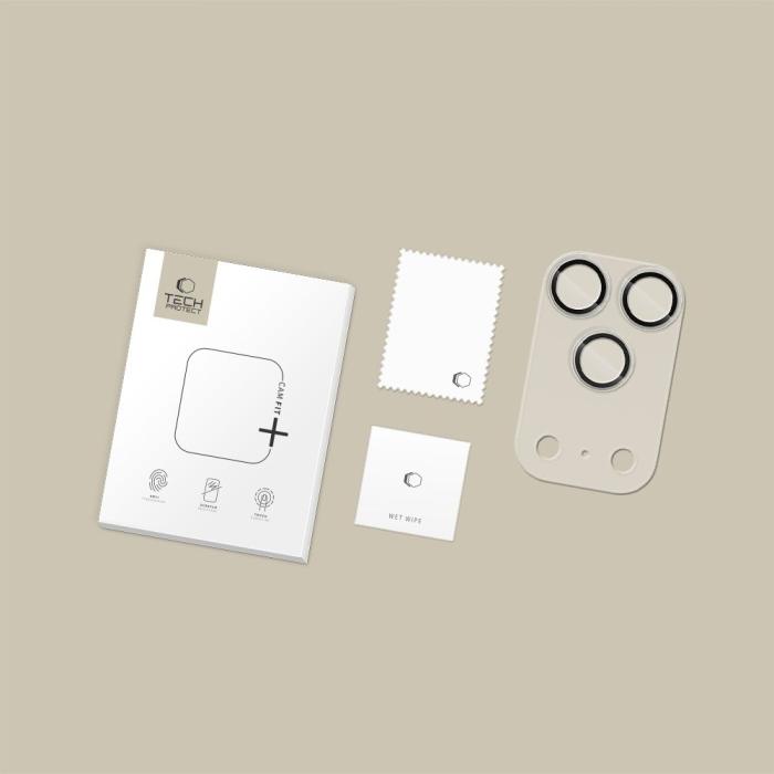 Bild 5, Tech-Protect iPhone 17 Pro Linsskydd CamFull Fit+ Transparent