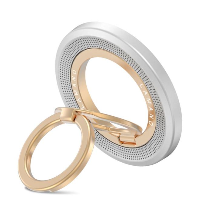 Bild 2, Tech-Protect Magnetisk MagSafe Ringhållare Lamano Grå / Guld