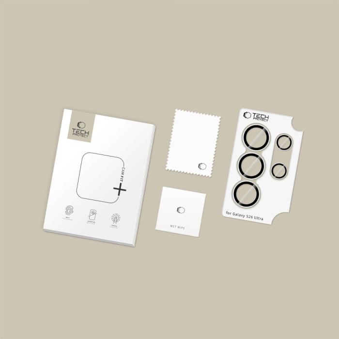 Bild 2, Tech-Protect Galaxy S26 Ultra Linsskydd CamRing Fit+ Transparent