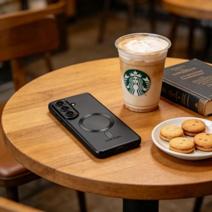 Bild 4, Tech-Protect Galaxy S26 Plus Skal MagSafe MagFlex Shiny Black